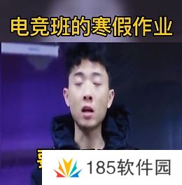 网络用语电竞班的寒假作业是什么梗