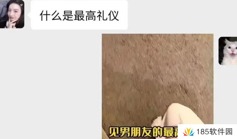 网络用语见男友的最高礼仪是什么梗