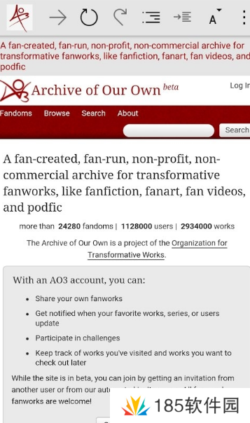 ao3中文网页版